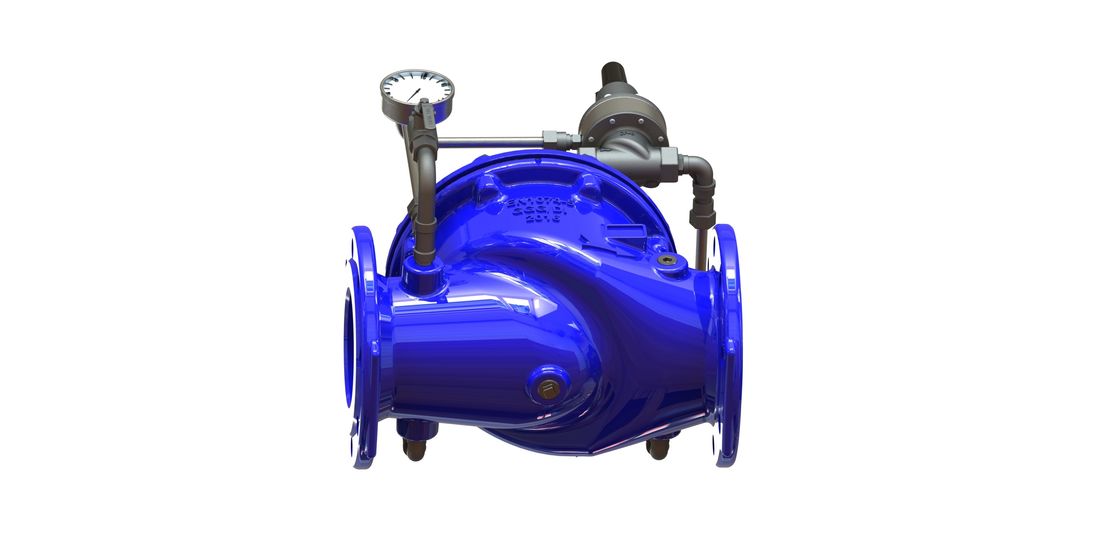EPDM válvula de control de agua del asiento de la carrocería con partes internas SS304 y piloto P500 para una regulación precisa del flujo