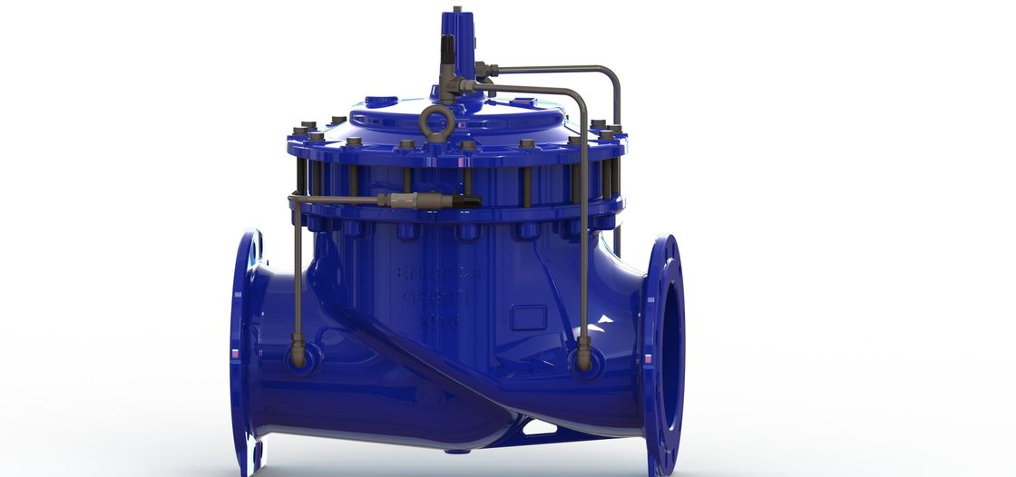 Valva de control de agua de caucho EPDM con partes internas SS304 y certificación NSF61 para la regulación del flujo de agua limpia