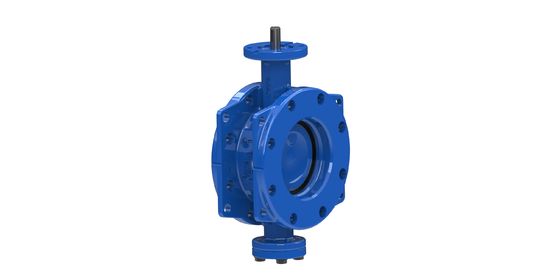 Válvula de mariposa de doble excentricidad con disco de acero inoxidable y sello EPDM para aplicaciones de agua con certificado FM