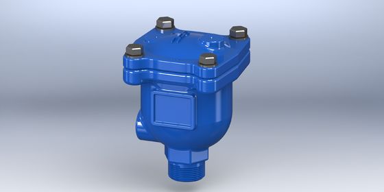Valva de ventilación flotante de acero inoxidable azul pequeña, revestimiento epoxi válvulas de control de flujo de aire