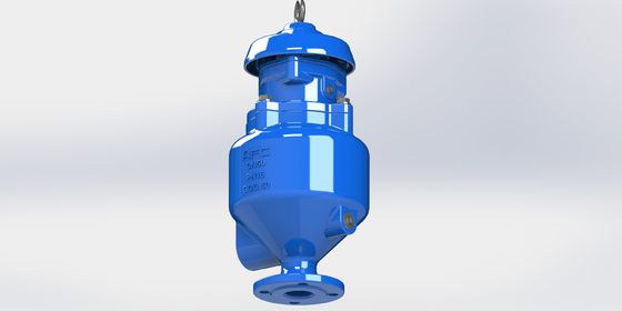 Válvula de liberación de aire de aguas residuales de hierro dúctil DN50-DN200 con presión nominal PN10-PN40 para sistemas de tratamiento de aguas residuales y suministro de agua
